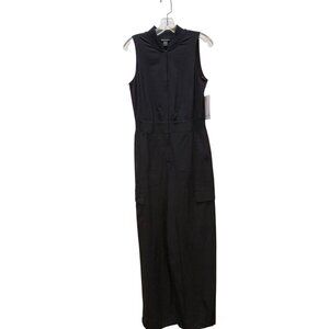 NWT Athleta Brooklyn Utility Jumpsuit Black Size 6